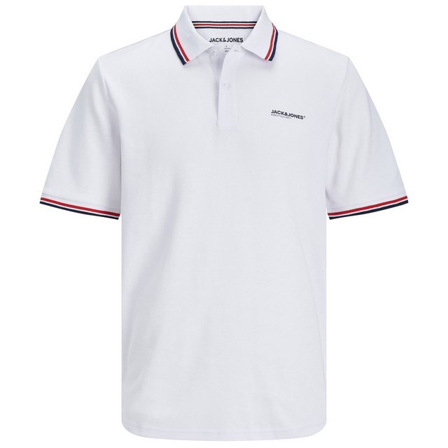 Jack & Jones Poloshirt Große Größen Herren Poloshirt weiß JJCAMPA Jack&Jone günstig online kaufen