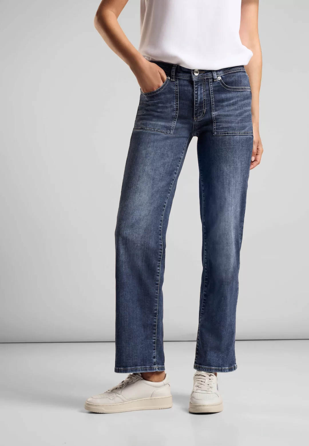 STREET ONE Comfort-fit-Jeans, Middle Waist günstig online kaufen