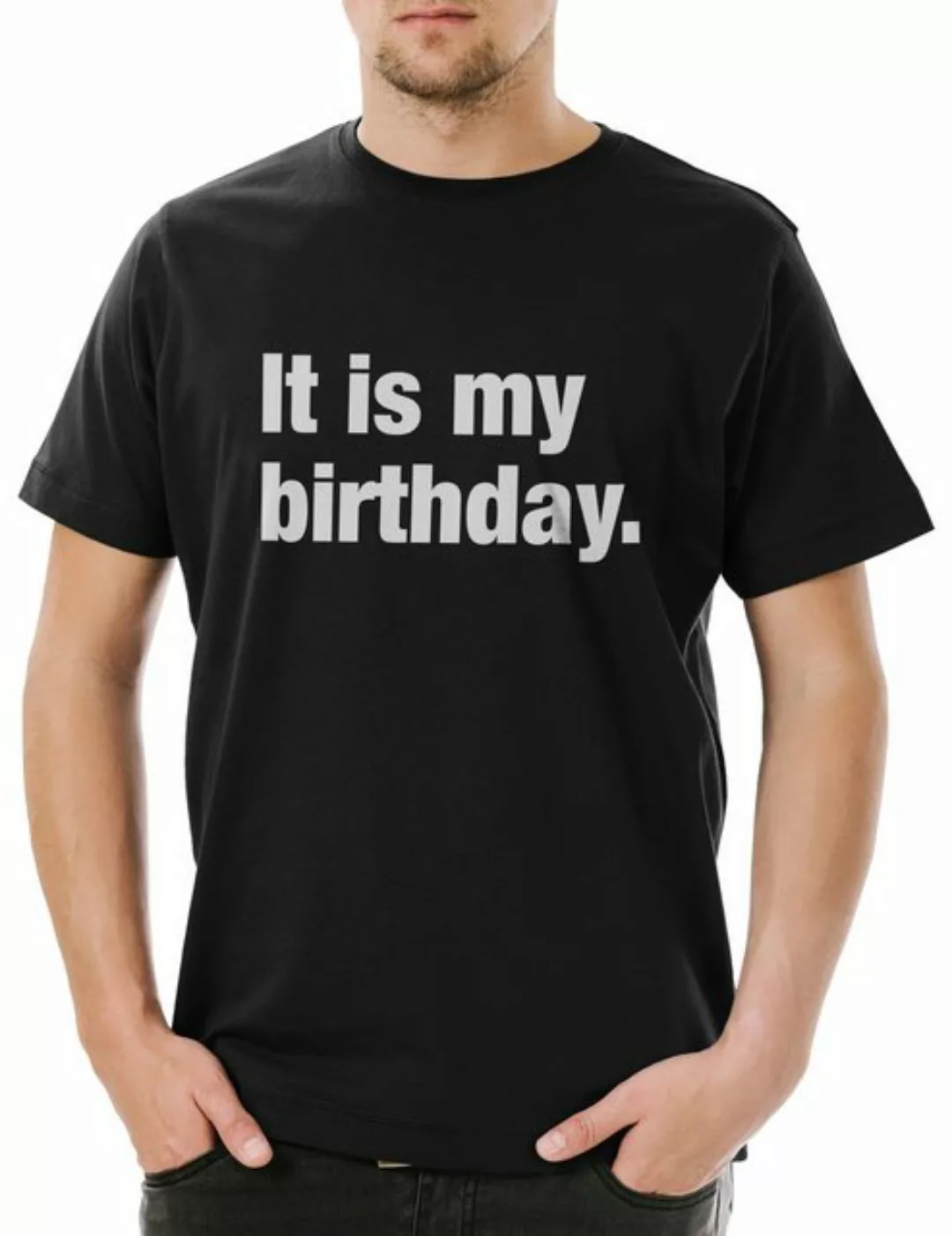 Urban Backwoods Print-Shirt It Is My Birthday Herren T-Shirt Geburtstag Par günstig online kaufen