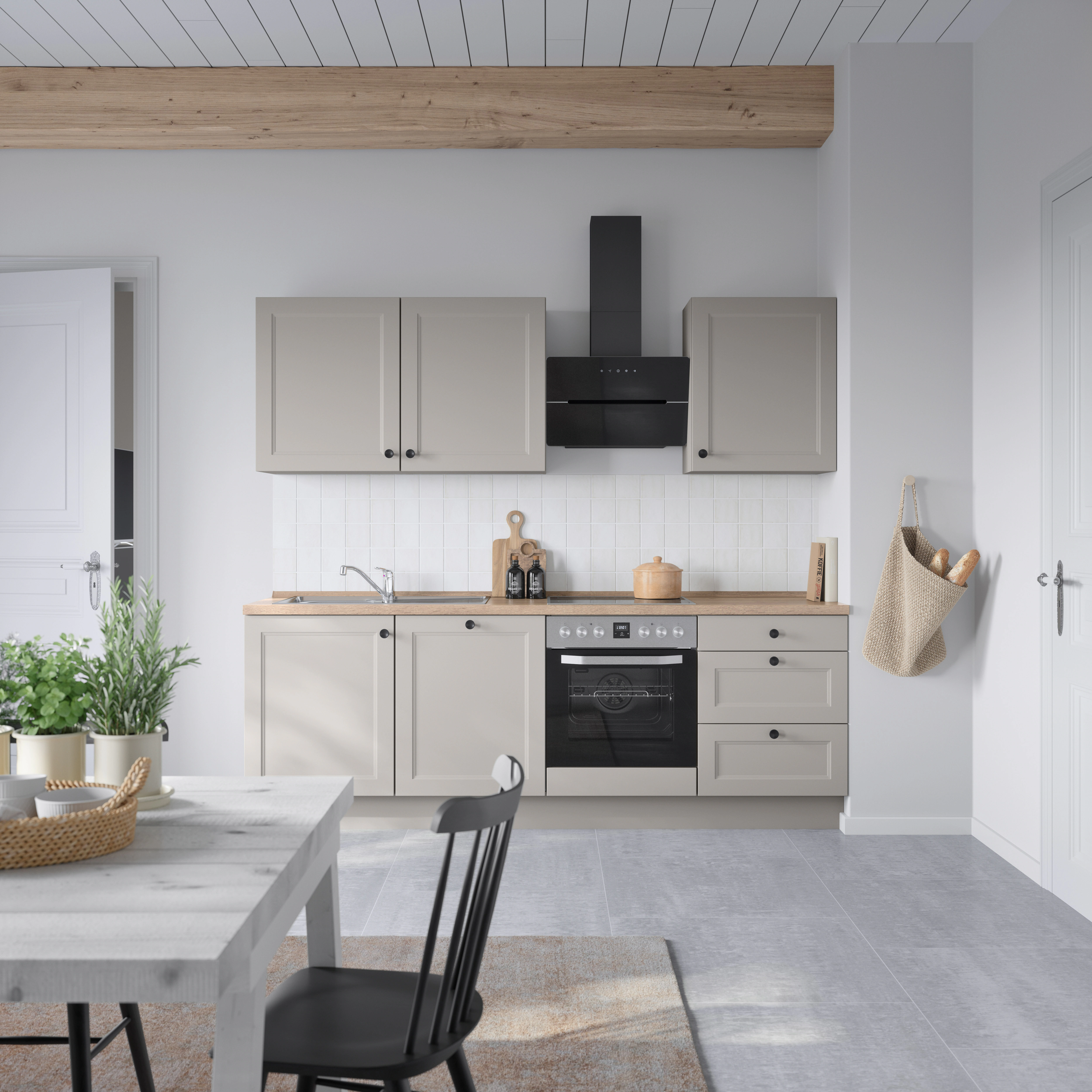 nobilia® Küchenzeile »"Cascada II"«, vormontiert, Breite 240 cm, Ausrichtun günstig online kaufen
