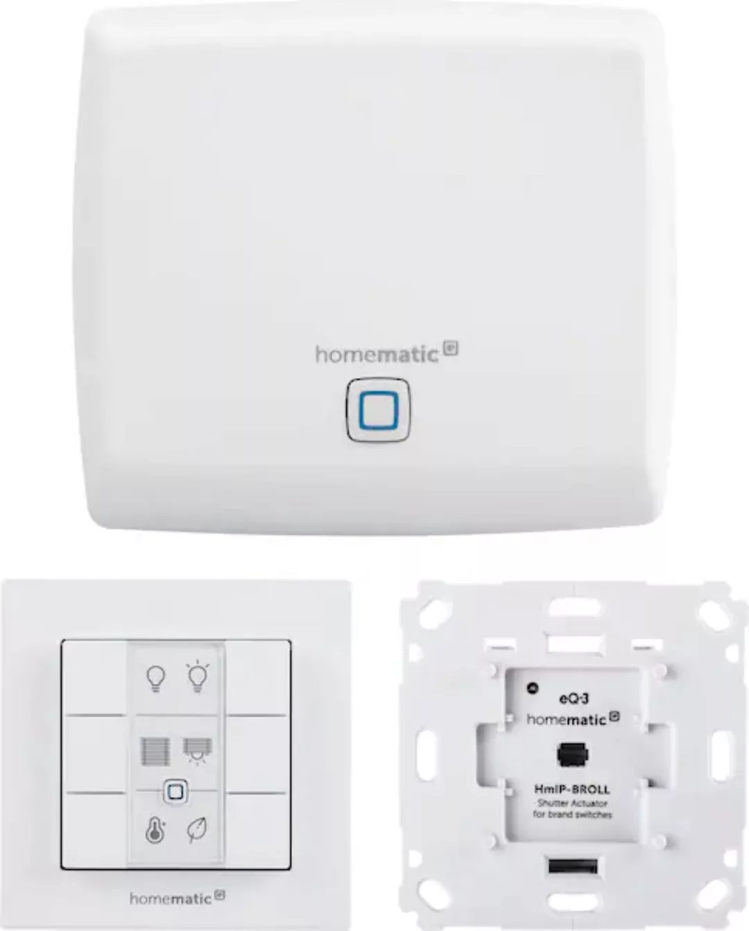 Homematic IP Smart-Home Starter-Set »Rollladensteuerung (3-tlg.)« günstig online kaufen