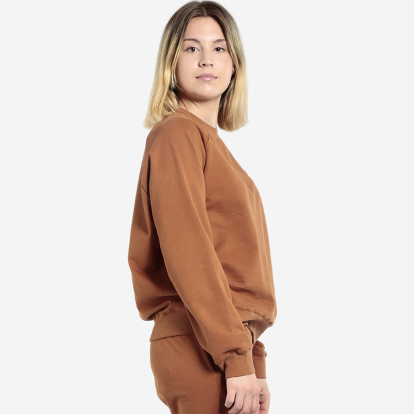 Cosy Sweater - Frauen Pulli Aus Weichstem Bio-baumwoll Fleece günstig online kaufen