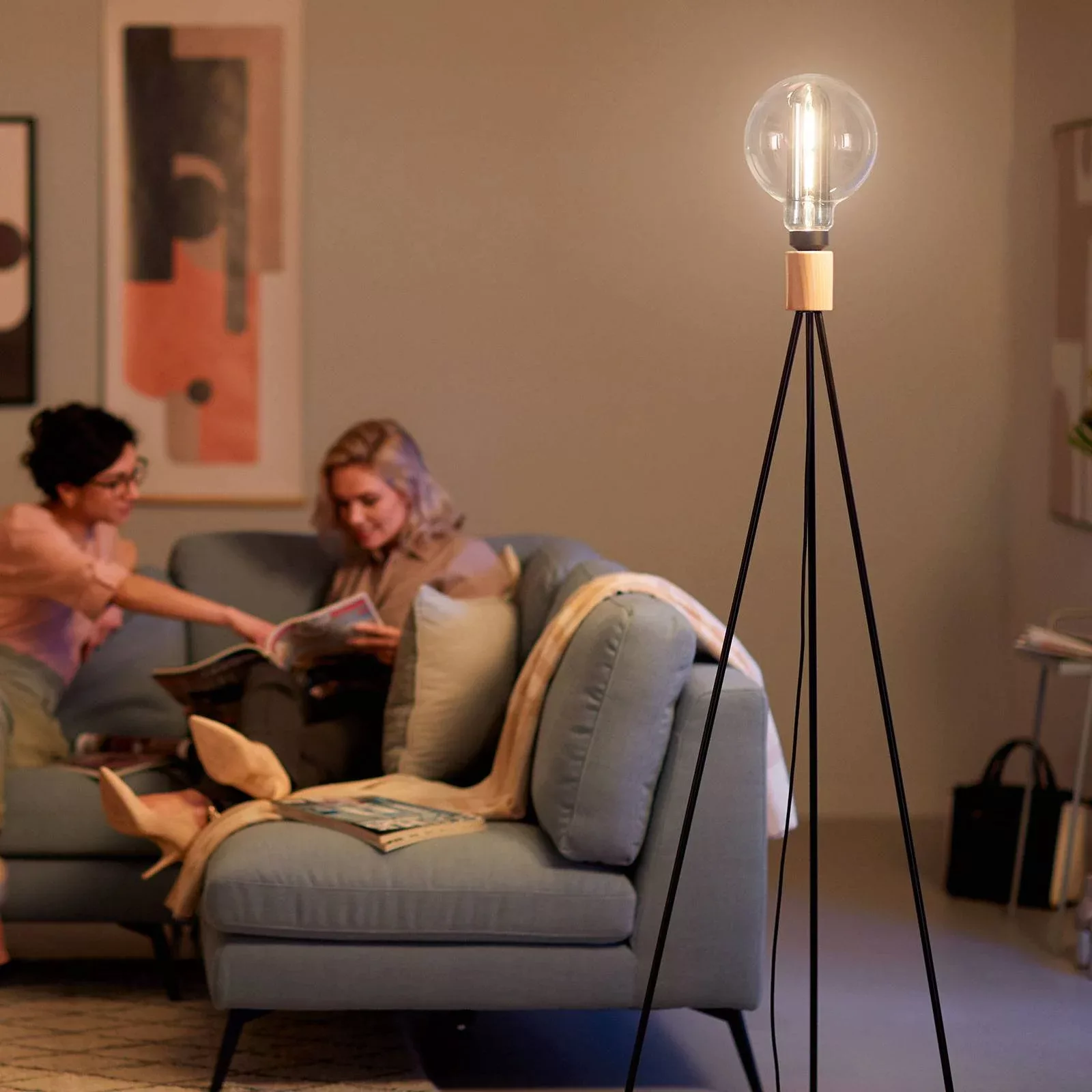 Philips LED Giant Globe Smoky, Vintage Industrial Design ersetzt 25W, E27, günstig online kaufen