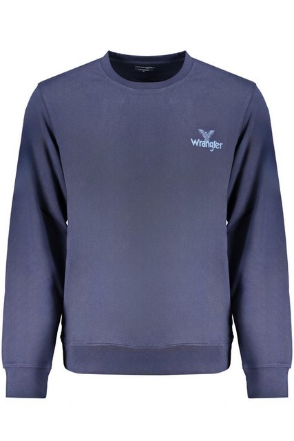 Wrangler Sweatshirt Herren-Sweatshirt Blau - Langarm, Rundhals, Innen günstig online kaufen