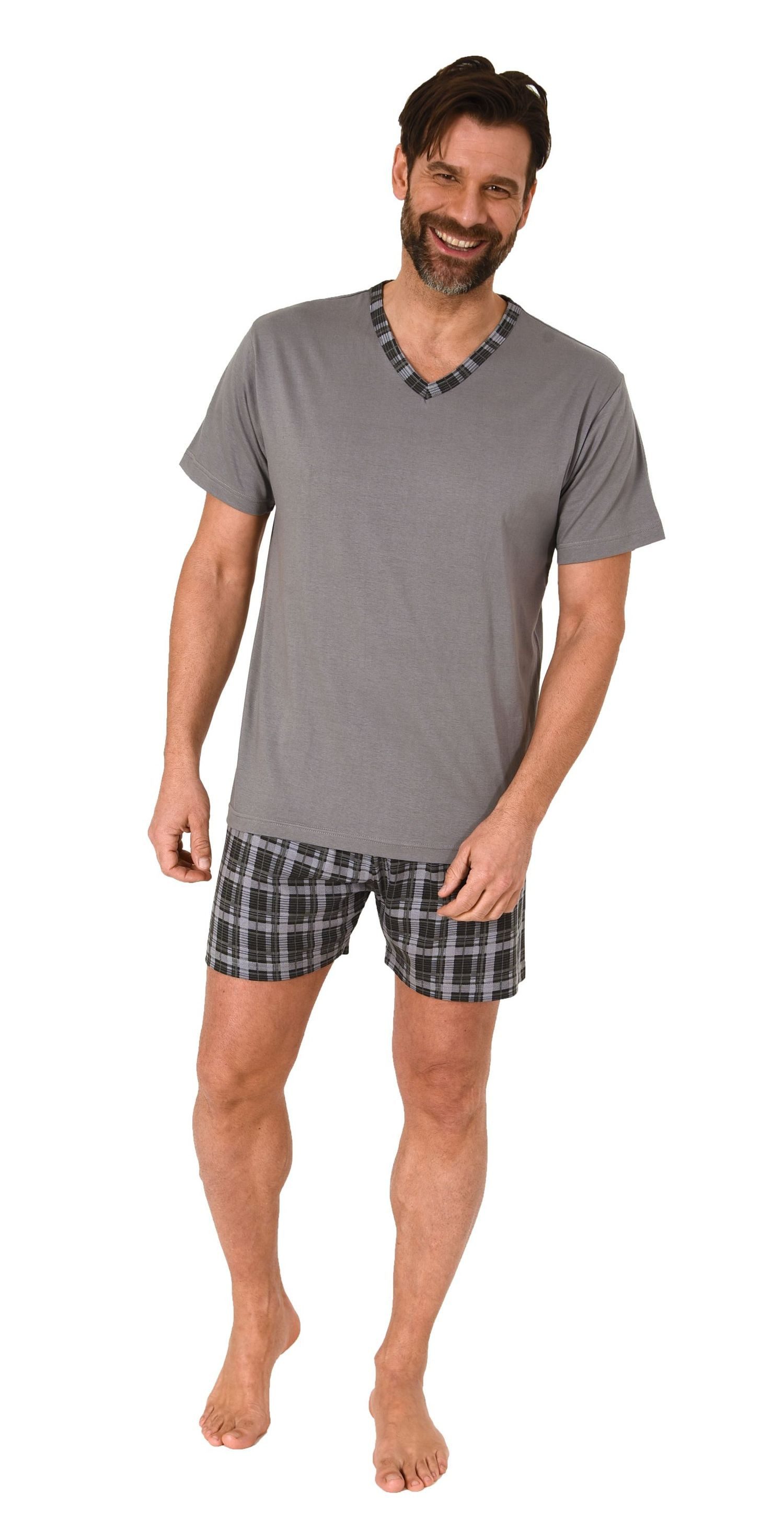 Normann Pyjama Normann Herren kurzarm Schlafanzug günstig online kaufen