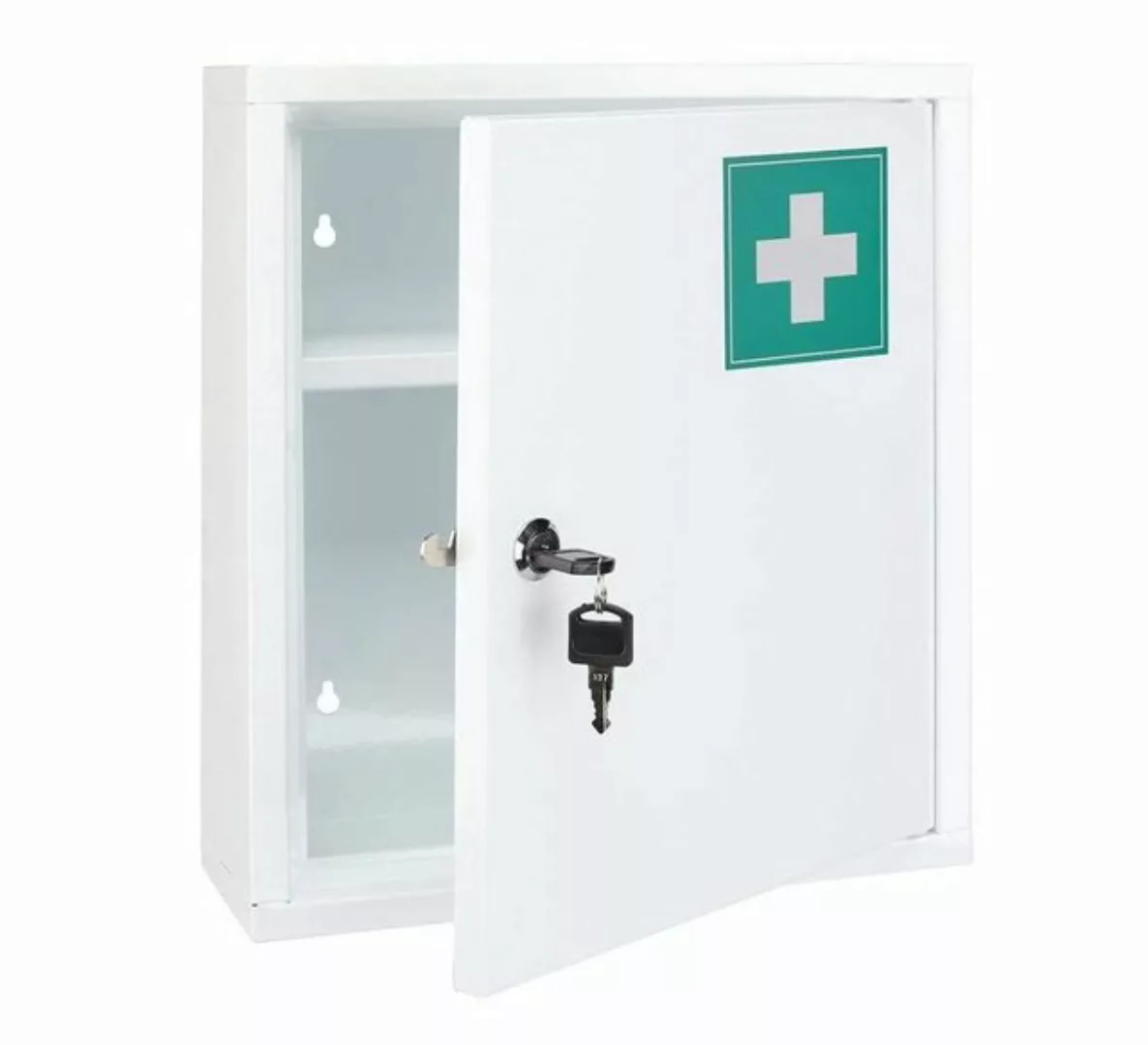 Spetebo Medizinschrank Metall Medizinschrank grau - 36 x 31 cm (Stück, 1-St günstig online kaufen