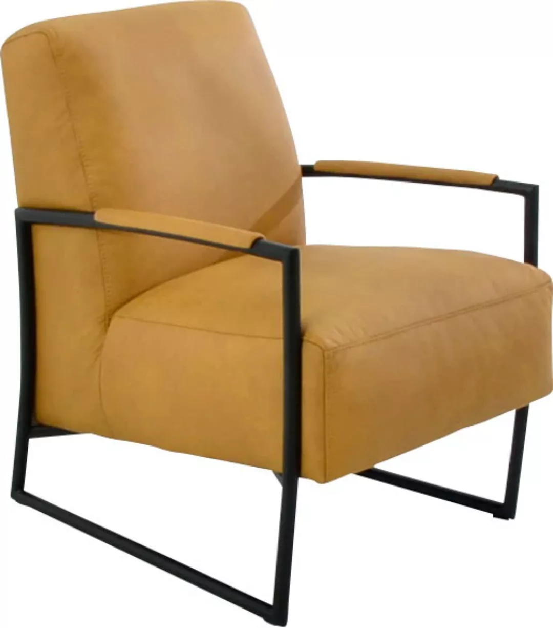 K+W Komfort & Wohnen Cocktailsessel, mit bezogenen Armlehnen, Gestell in Me günstig online kaufen