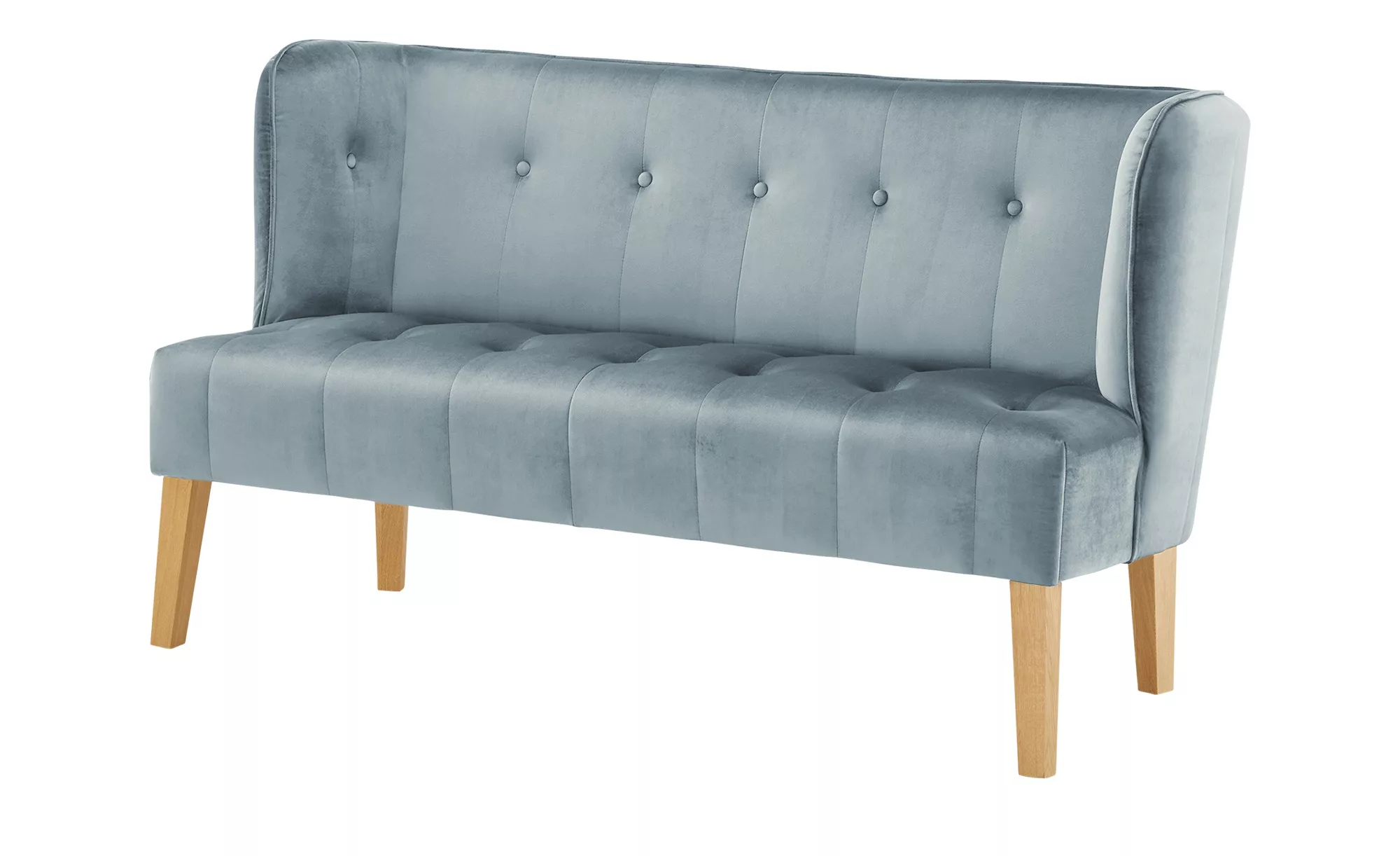 switch Küchensofa Samt  Bella - blau - 158 cm - 90 cm - 69 cm - Bänke > Ein günstig online kaufen