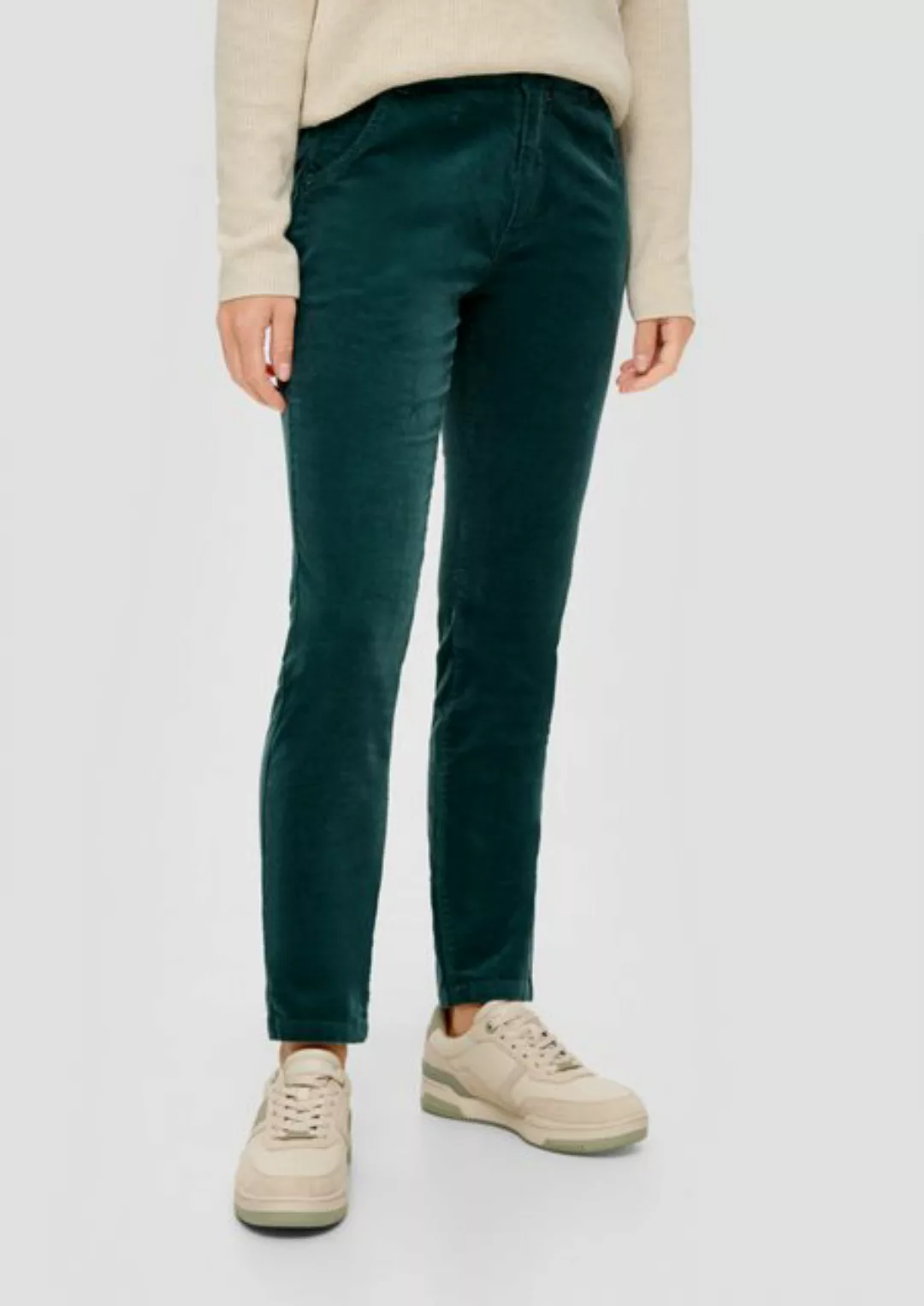 s.Oliver Stoffhose Slim: Hose aus Cord Nieten günstig online kaufen