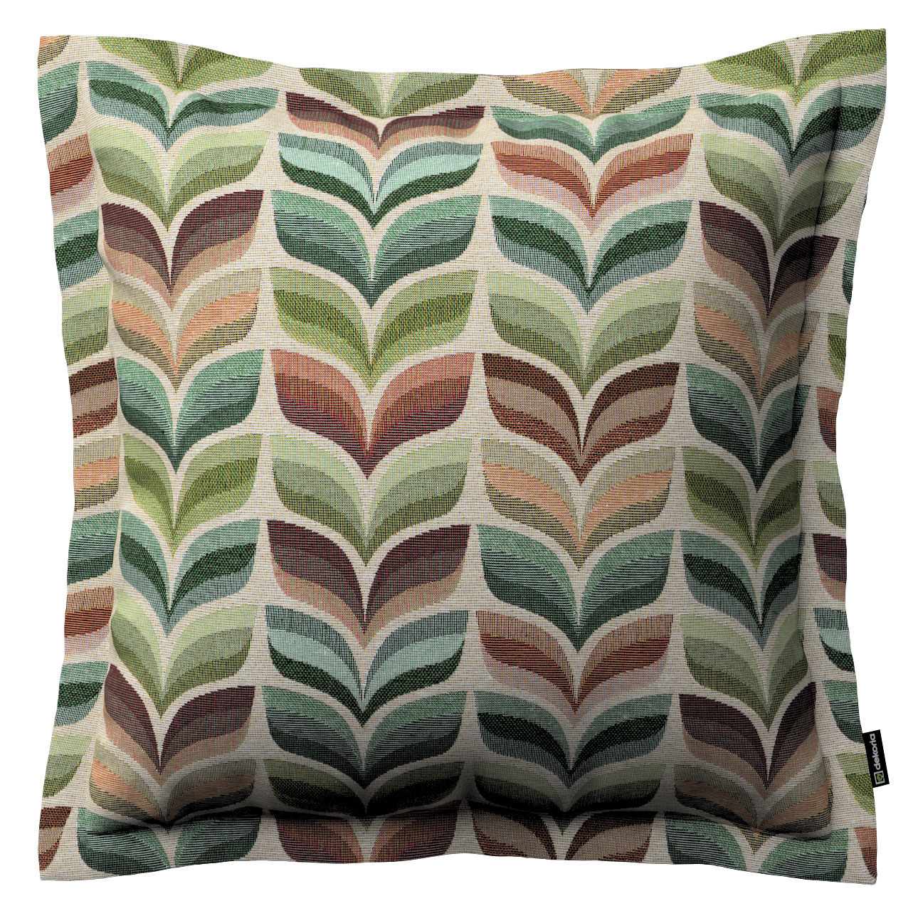 Kissenhülle Mona mit Stehsaum, grün- beige, 45 x 45 cm, Intenso Premium (14 günstig online kaufen