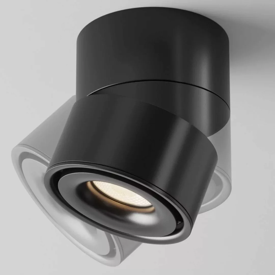 LED Deckenleuchte Yin in Schwarz 15W 700lm 3000K günstig online kaufen