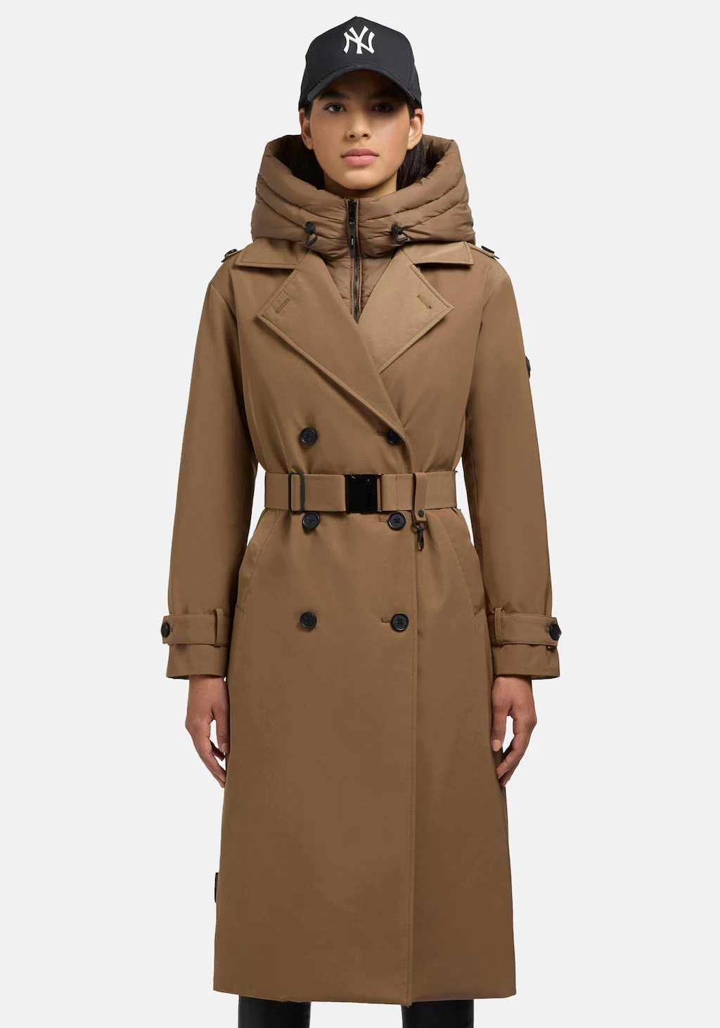 khujo Trenchcoat "Elena", Warmer Wintermantel mit doppelter Knopfleiste günstig online kaufen