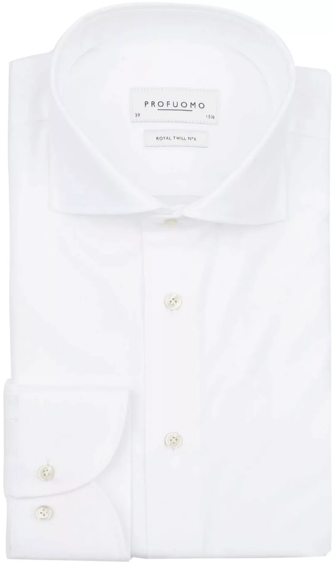 Profuomo Hadleighs Royal Twill Hemd No6 White - Größe 41 günstig online kaufen