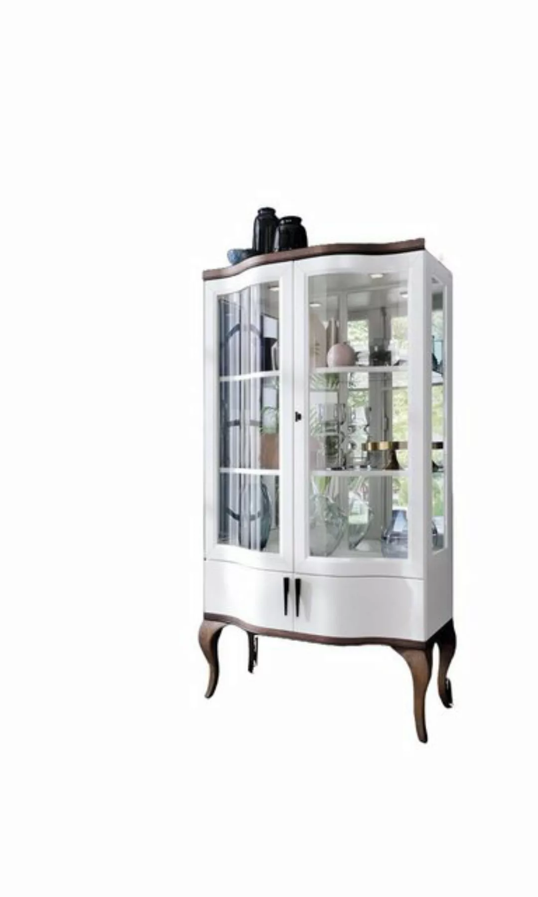 JVmoebel Glasvitrine Vitrine Schrank Wohnzimmer Vitrinenschrank Vitrinen Re günstig online kaufen