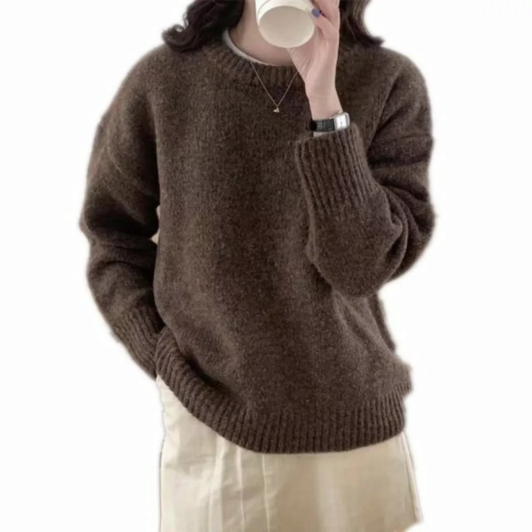 FIDDY Sweater Sanftes, locker gestricktes Pullover-Oberteil (1-tlg) günstig online kaufen