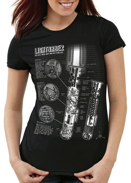 style3 T-Shirt Laserschwert jedi star krieg wars imperium der sterne vader günstig online kaufen