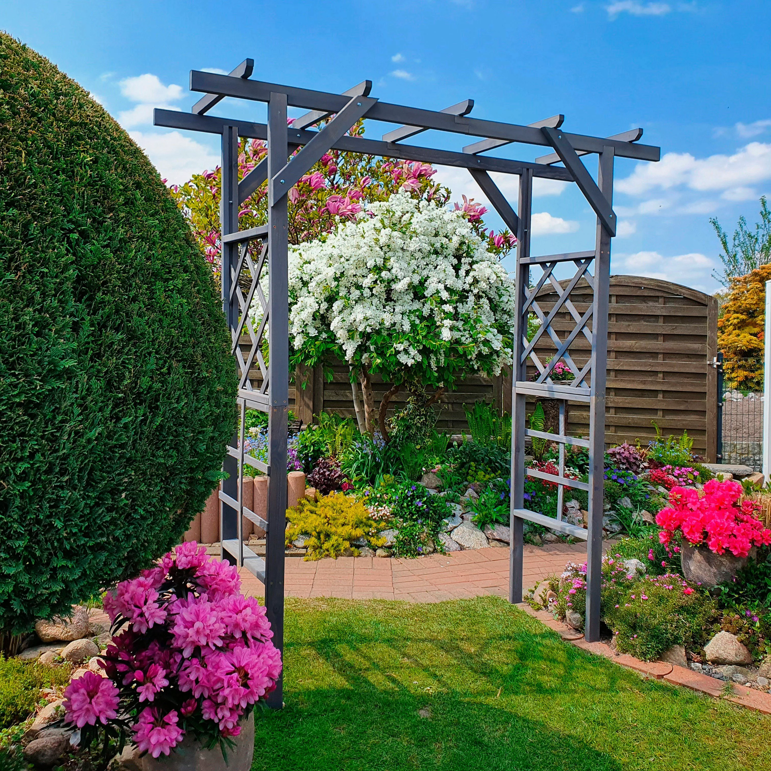 promadino Pergola "Ben", BxTxH: 200x60x210 cm günstig online kaufen