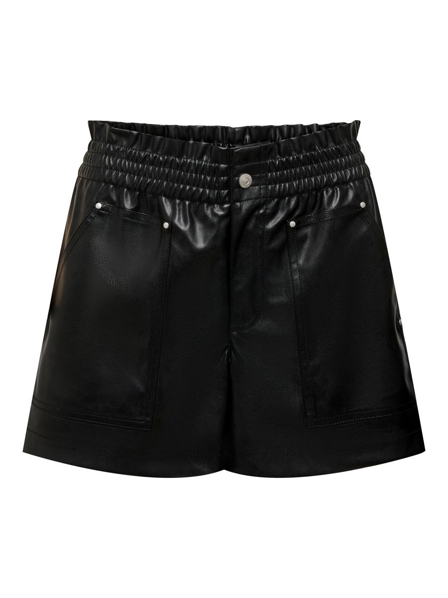 ONLY Kunstleder Shorts Damen Schwarz günstig online kaufen