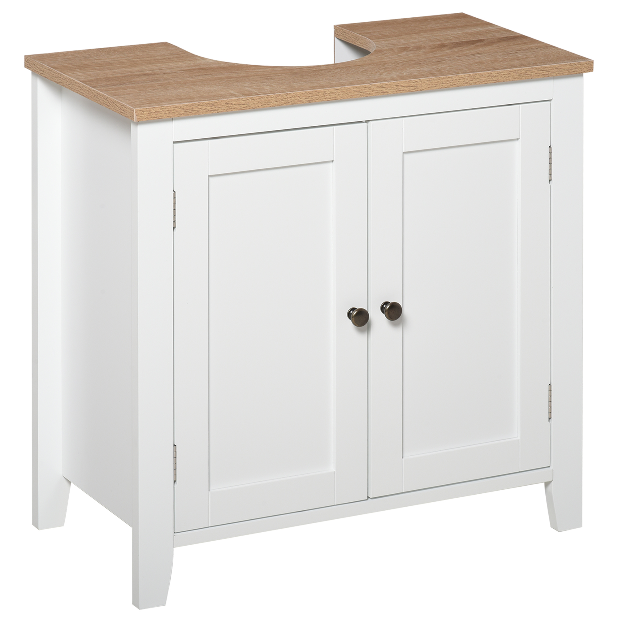 kleankin Waschbeckenunterschrank Badezimmerschrank 60 x 30 x 60 cm mit vers günstig online kaufen