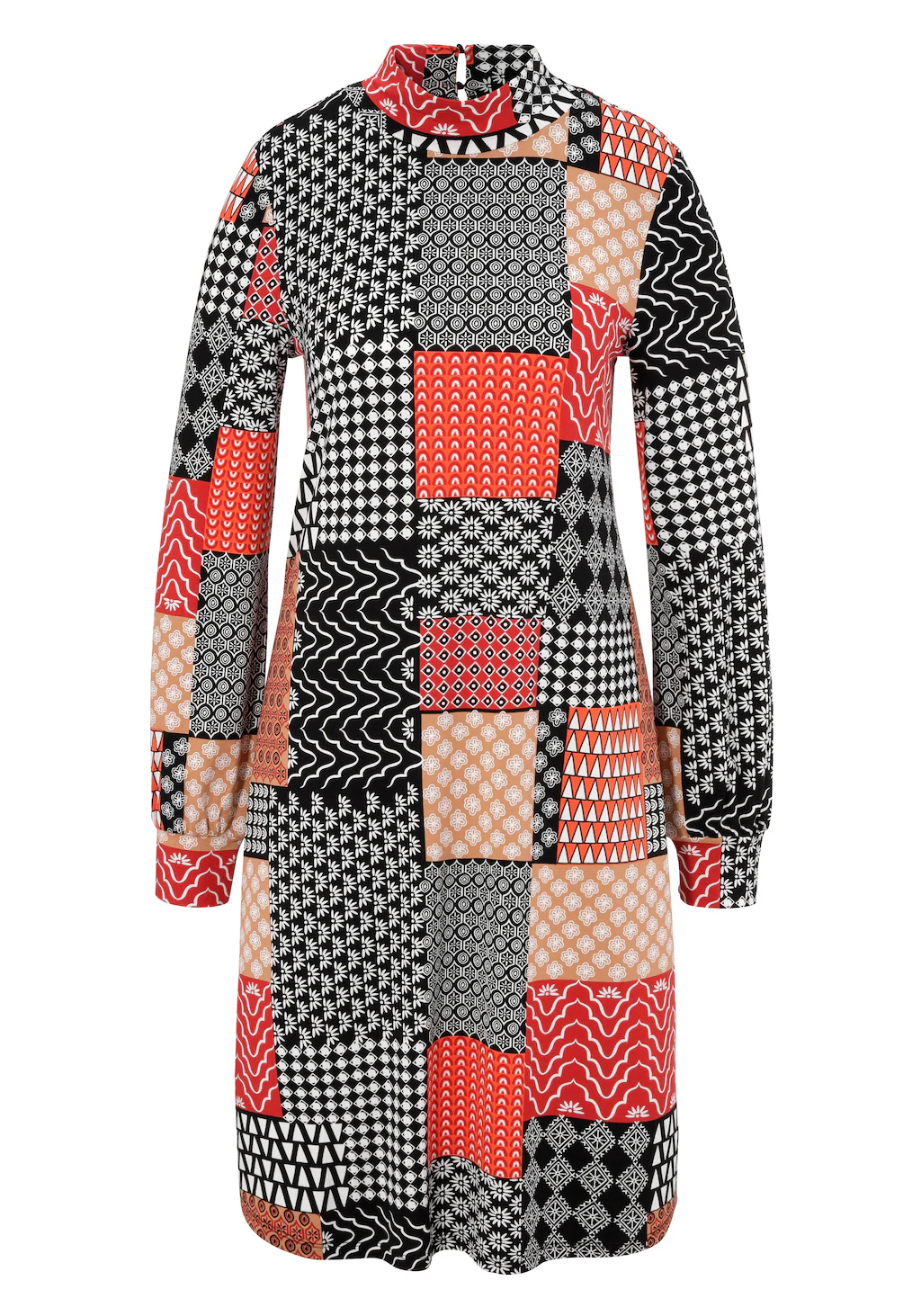 Aniston CASUAL Jerseykleid, mit extravagantem Mustermix im Patch-Dessin - N günstig online kaufen