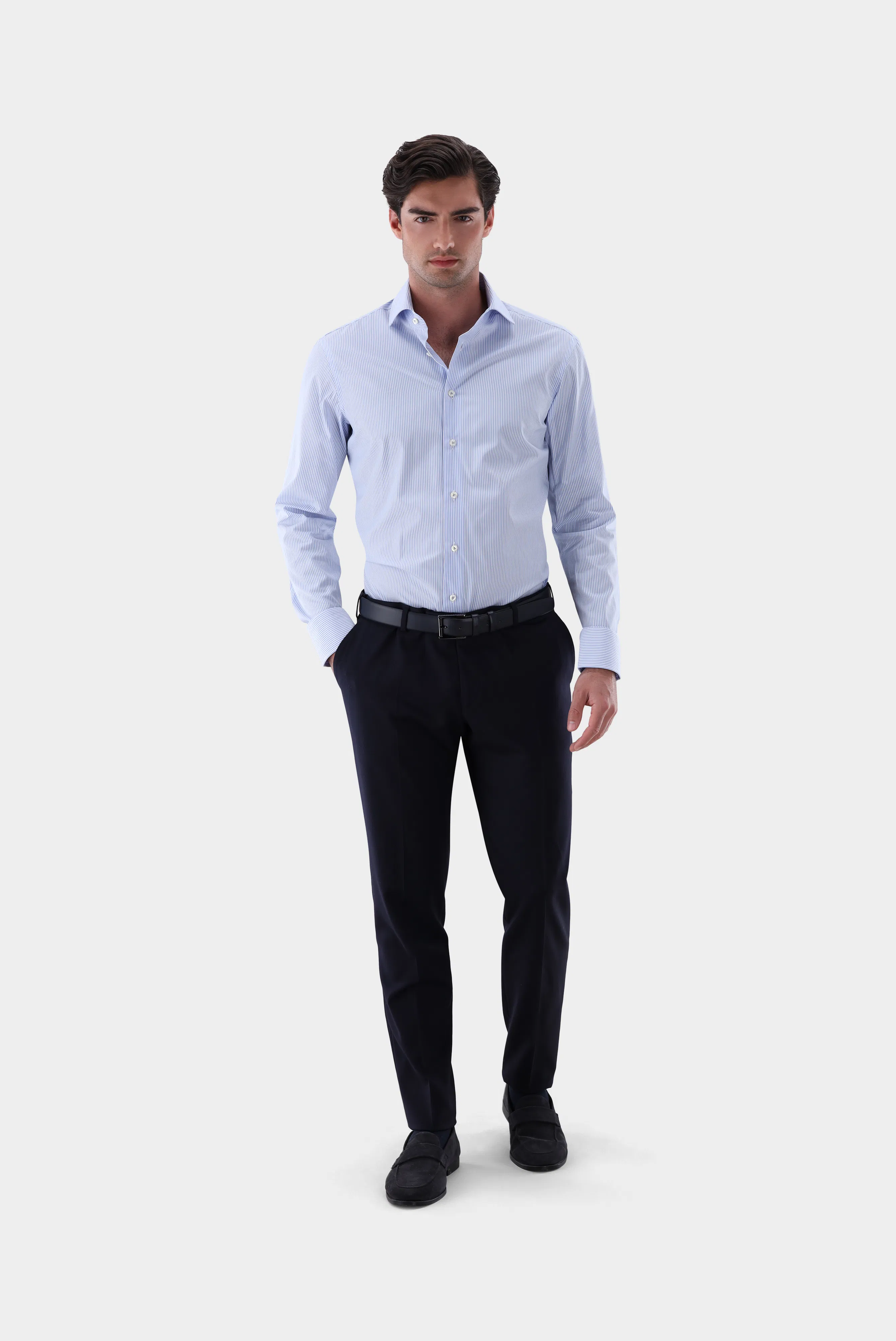 Bügelfreies Popeline Hemd Tailor Fit günstig online kaufen