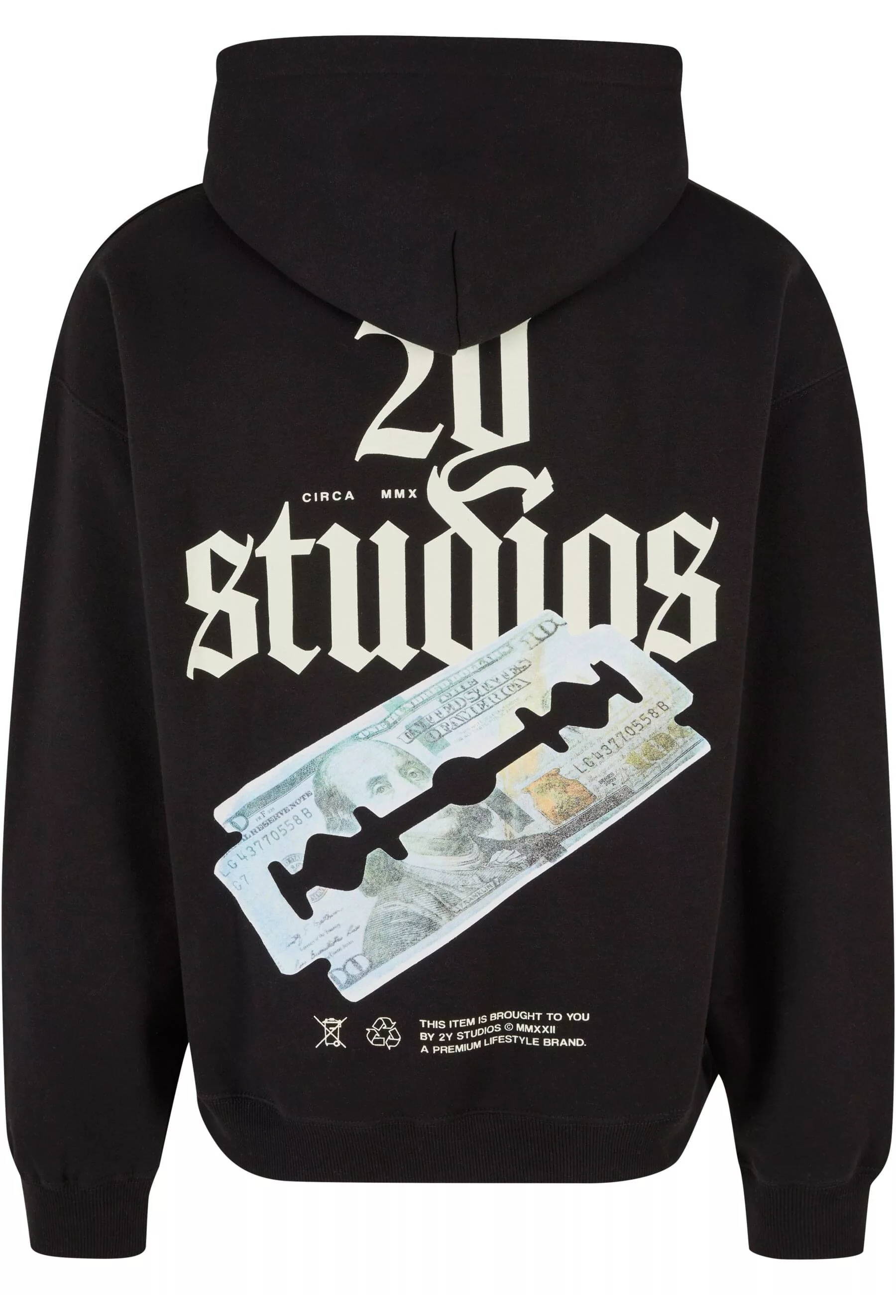 2Y Studios Kapuzensweatshirt 2Y Studios Herren Razor Oversize Hoodie (1-tlg günstig online kaufen