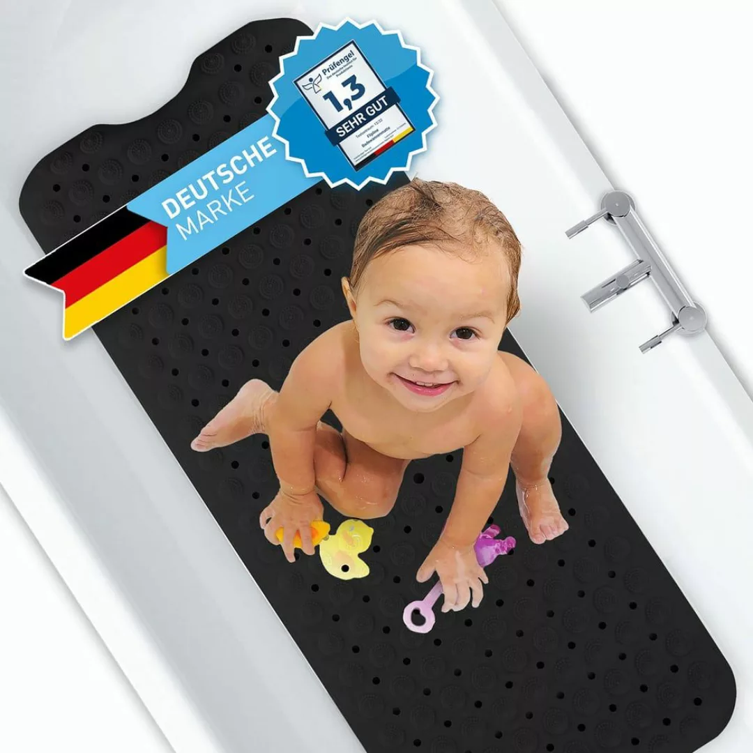 FLIPLINE® Badematte, 1 x Badematte Schwarz, günstig online kaufen