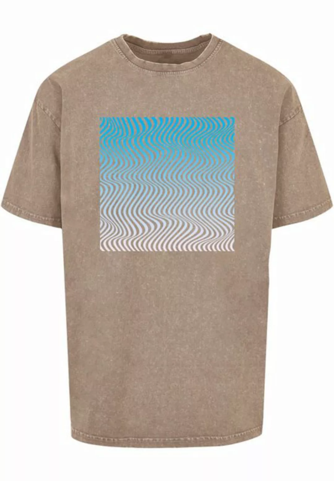 Merchcode T-Shirt Merchcode Herren Summer - Wavy Pattern Acid Washed Oversi günstig online kaufen