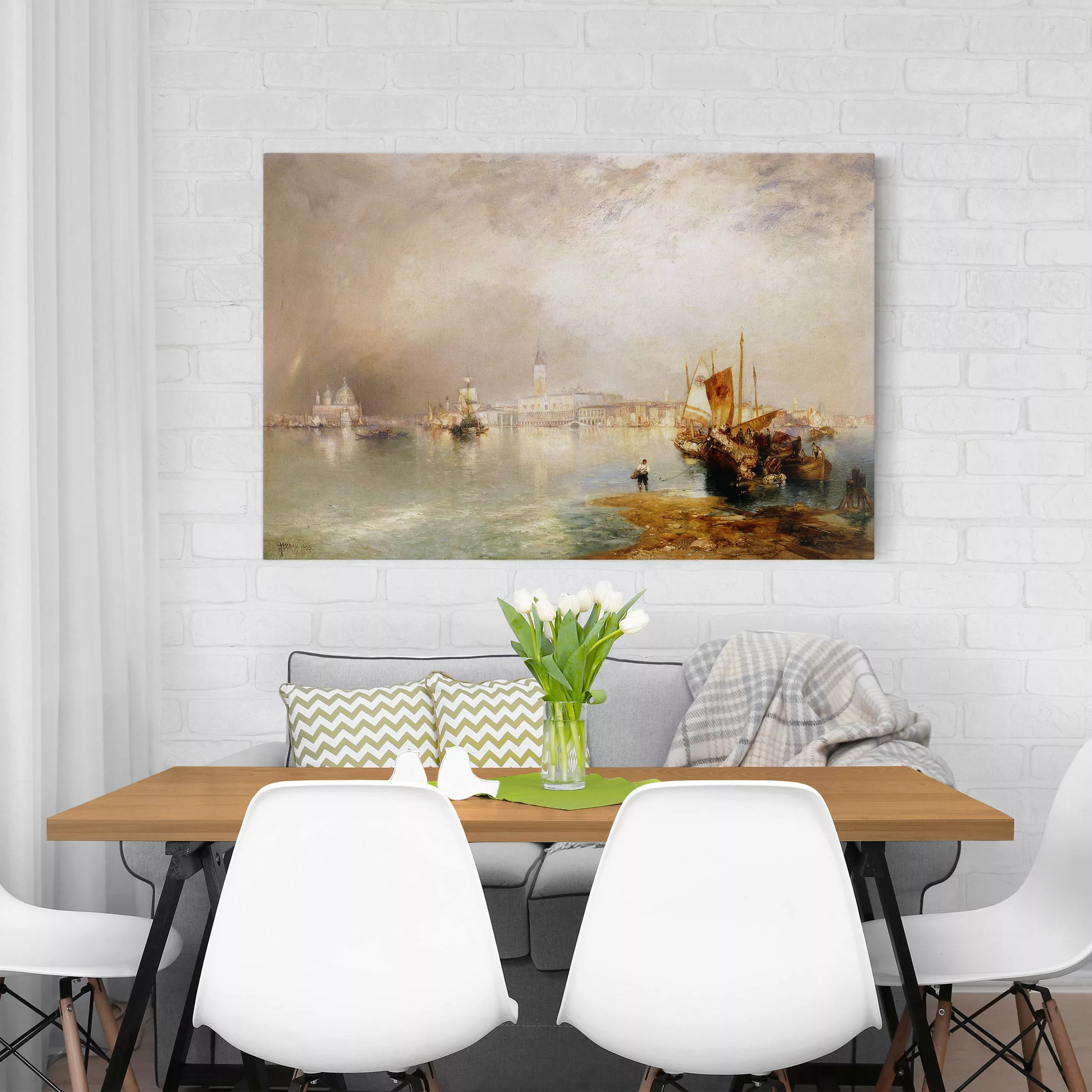 Leinwandbild Kunstdruck - Querformat Thomas Moran - Venedig I günstig online kaufen