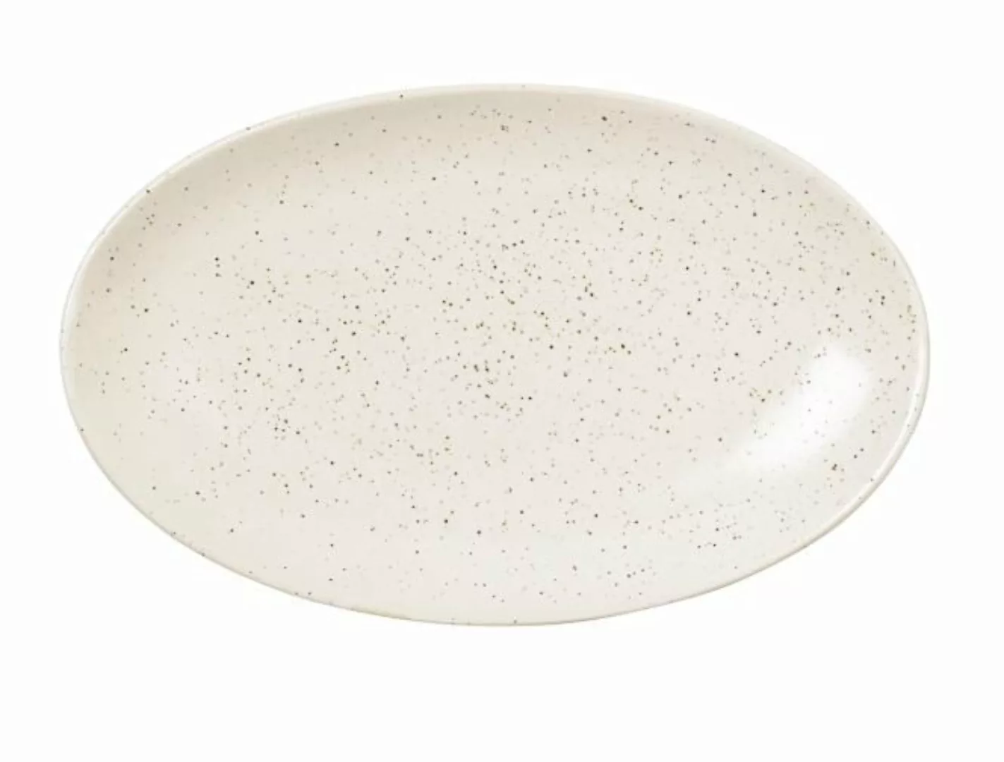 Broste Copenhagen Nordic Vanilla NORDIC VANILLA Platte oval S 13,6 x 22 cm günstig online kaufen