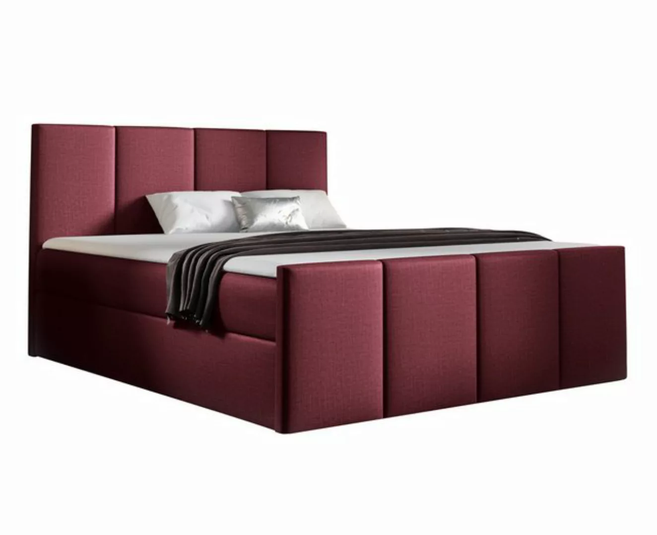 Furnix Boxspringbett LARSH 120-200x200 Doppelbett mit Topper & Bettkasten S günstig online kaufen