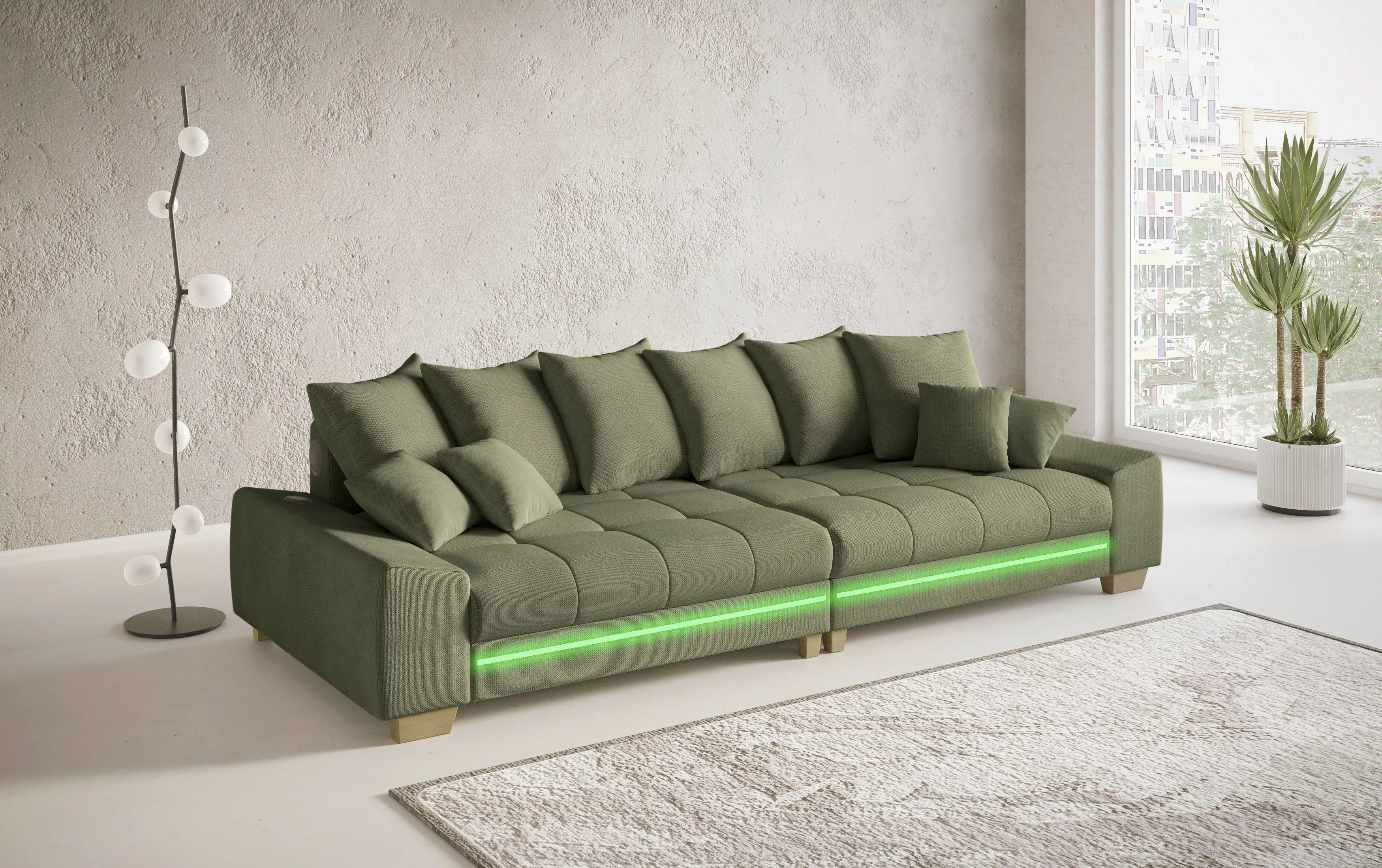 Mr. Couch Big-Sofa "Nikita II", RGB-LED, Bluetooth-Soundsystem, wahlweise m günstig online kaufen