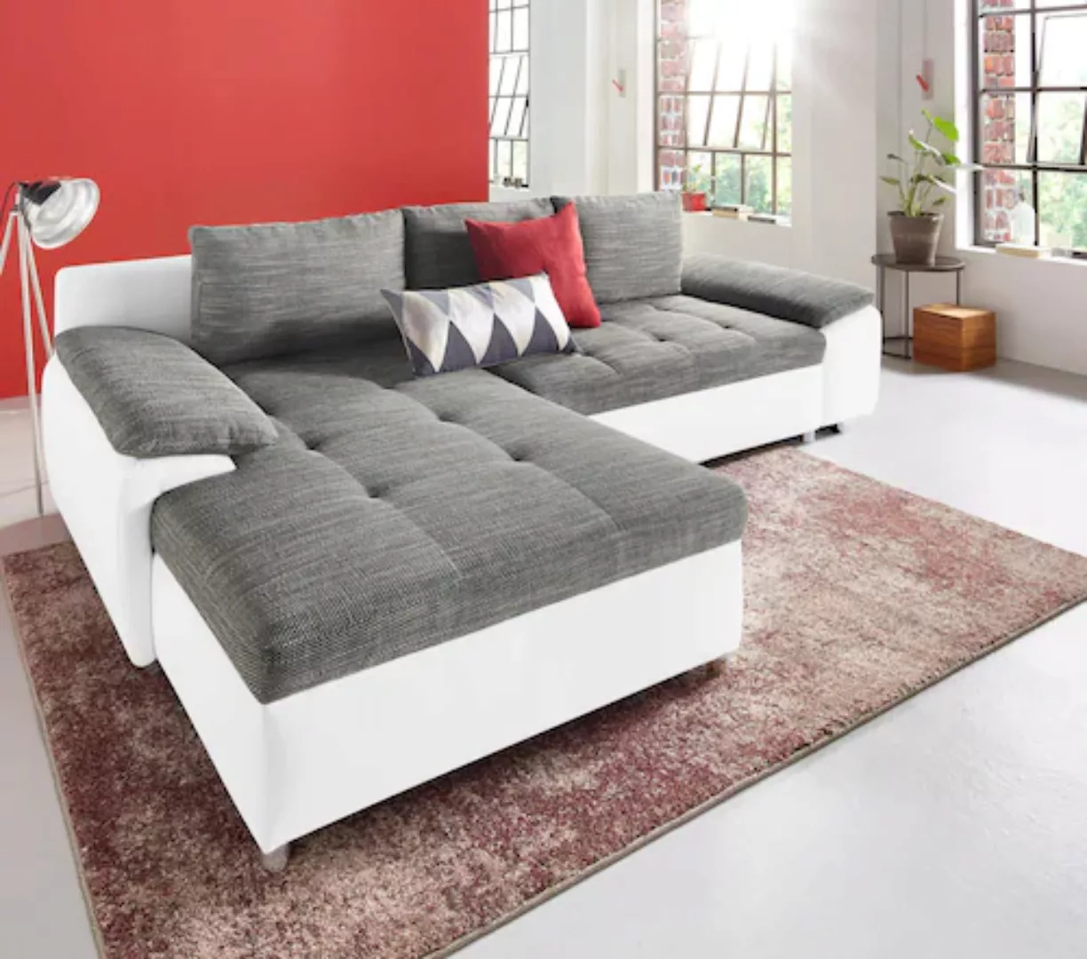 sit&more Ecksofa Top Bilbao L-Form, XXL, wahlweise mit Bettfunktion und Bet günstig online kaufen