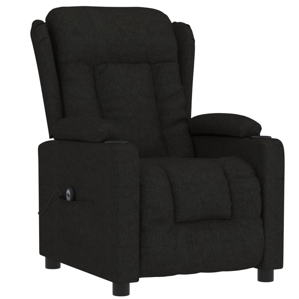 vidaXL Sessel Relaxsessel Elektrisch Schwarz Stoff günstig online kaufen