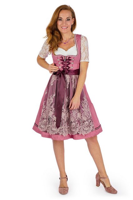 MarJo Dirndl Midi Dirndl 2tlg. - LIA - beerenrosa/brombeer/rosé günstig online kaufen