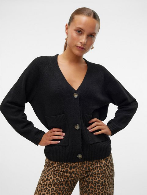 Vero Moda Strickjacke VMBOOM LS V-NECK BUTTON CARDIGAN GA NOOS günstig online kaufen