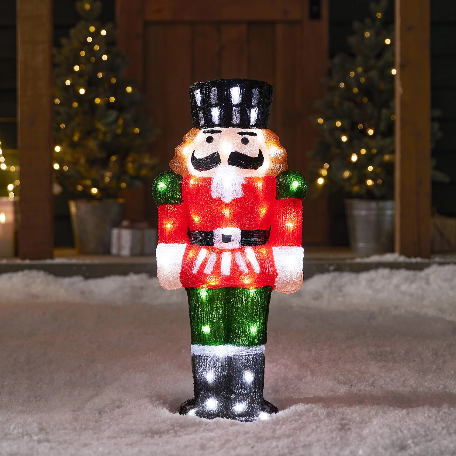 60cm Acryl Weihnachtsfigur außen Nussknacker günstig online kaufen