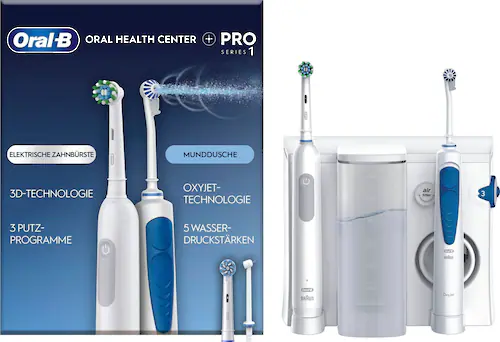 Oral-B Munddusche »Oral Health Center«, mit PRO Series 1 elektrische Zahnbü günstig online kaufen