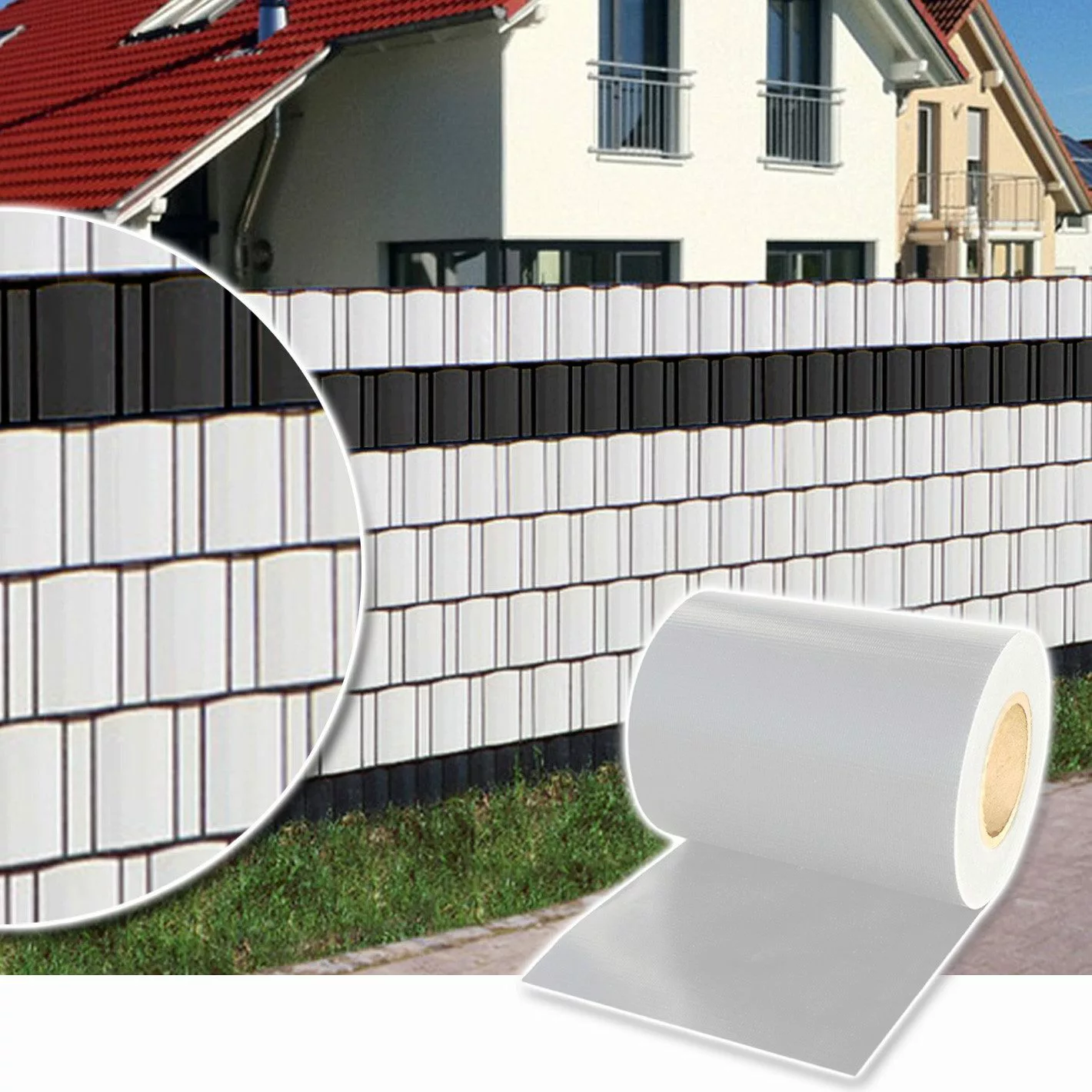 Plantiflex Sichtschutzstreifen Sichtschutz Rolle 35m blickdicht günstig online kaufen