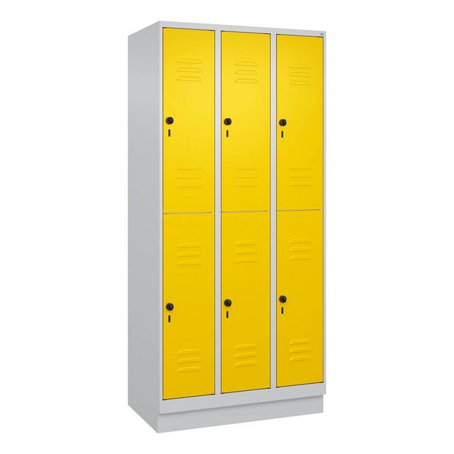 C+P Garderobenschrank Doppel-Garderobenschrank Classic Plus, Abteilbreite 3 günstig online kaufen