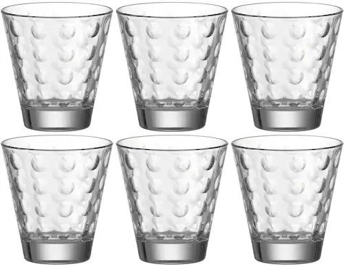 LEONARDO Gläser-Set »OPTIC«, (Set, 6 tlg.), 215 ml, 6-teilig günstig online kaufen