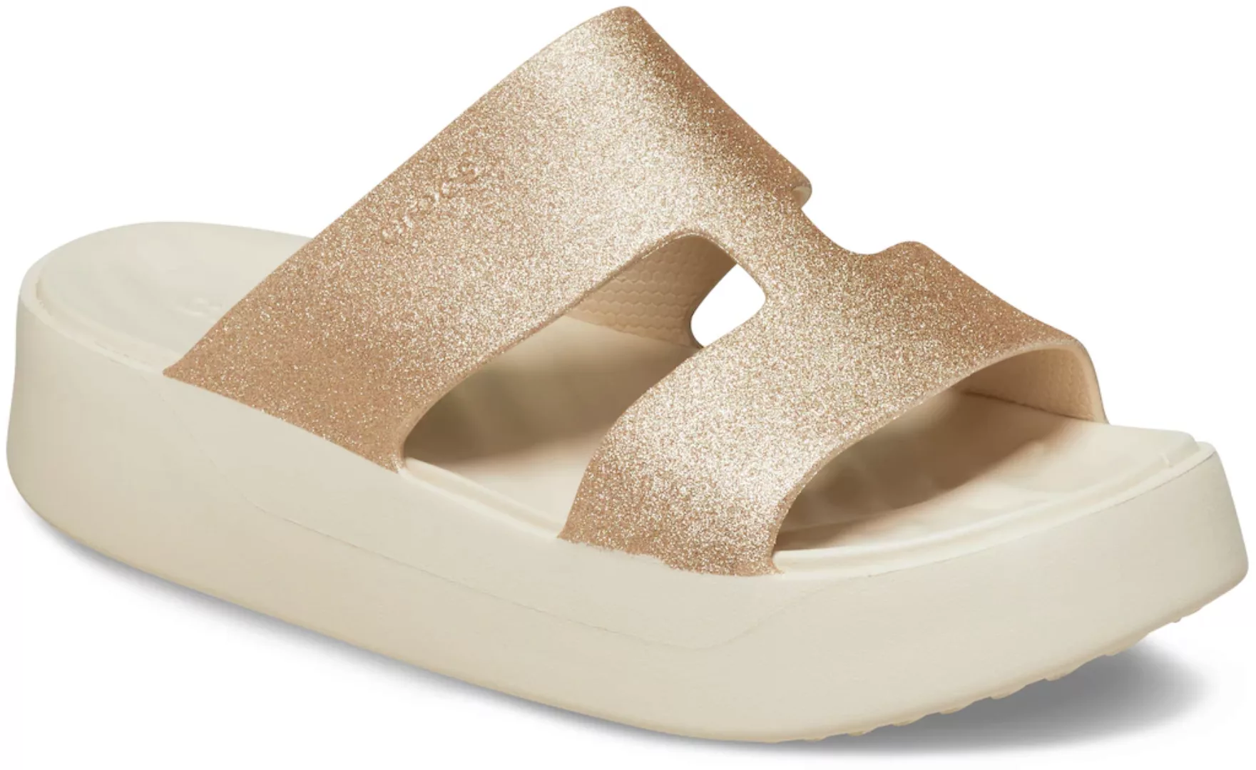 Crocs Pantolette "Getaway Platform Glitter H-Strap", mit Glitzer günstig online kaufen