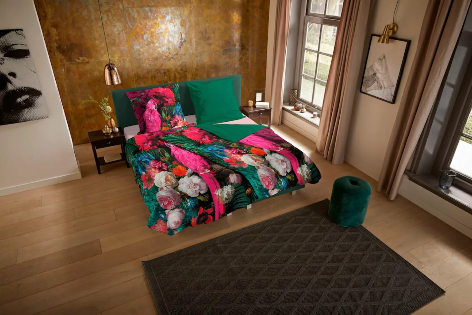 PURE luxury collection Wendebettwäsche »Bohem«, Mikrofaser, 135x200, Pflege günstig online kaufen