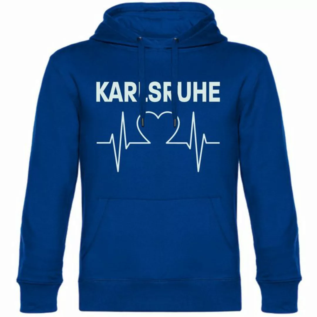 multifanshop Kapuzensweatshirt Karlsruhe - Herzschlag - Pullover günstig online kaufen