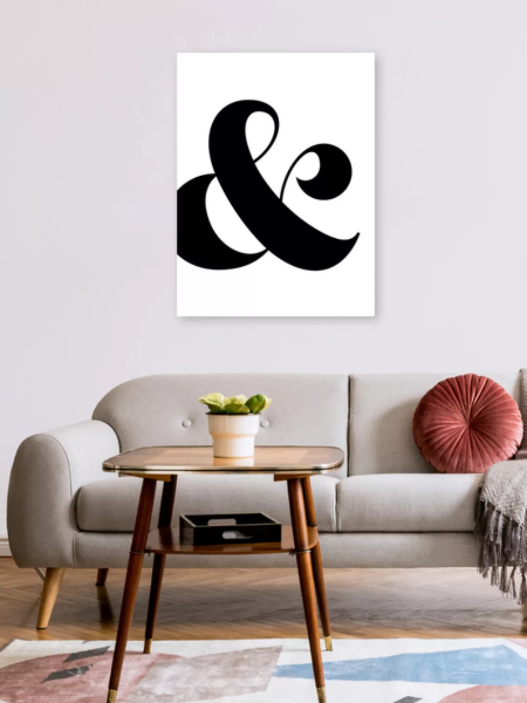 Poster / Leinwandbild - Ampersand günstig online kaufen
