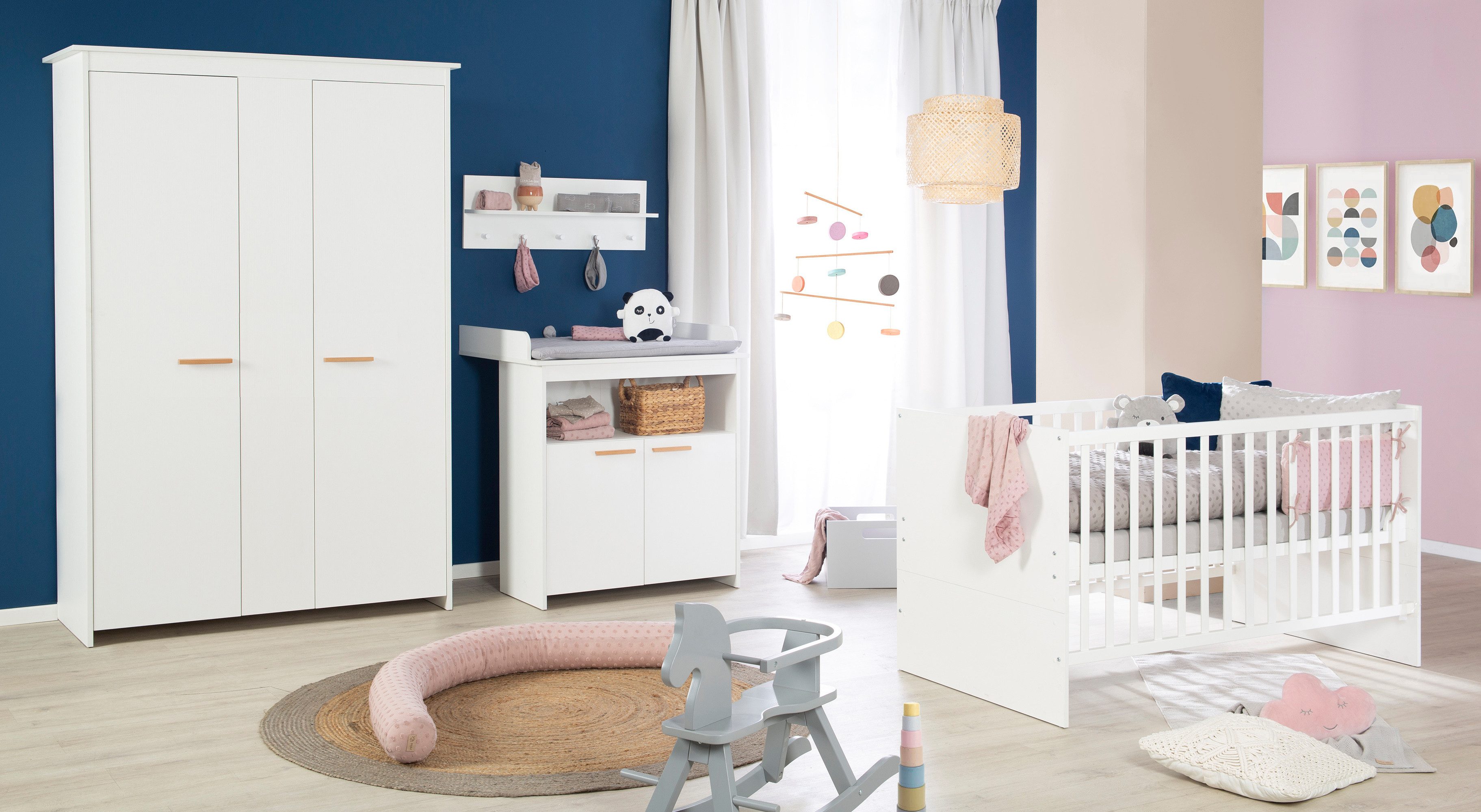 roba® Babyzimmer-Komplettset Anton - schlichtes Kinderzimmer günstig online kaufen