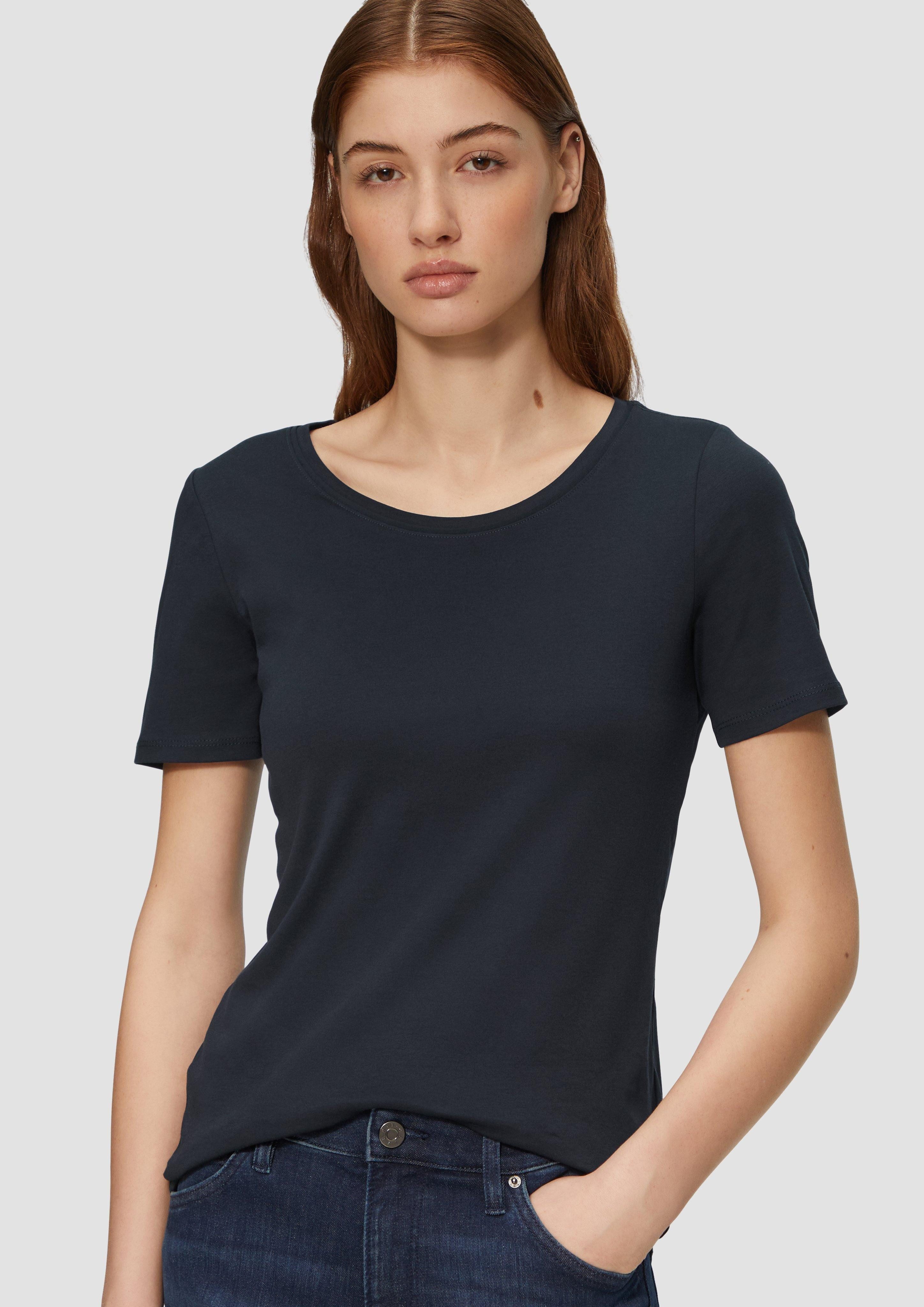 s.Oliver Kurzarmshirt T-Shirt aus Interlockjersey im günstig online kaufen