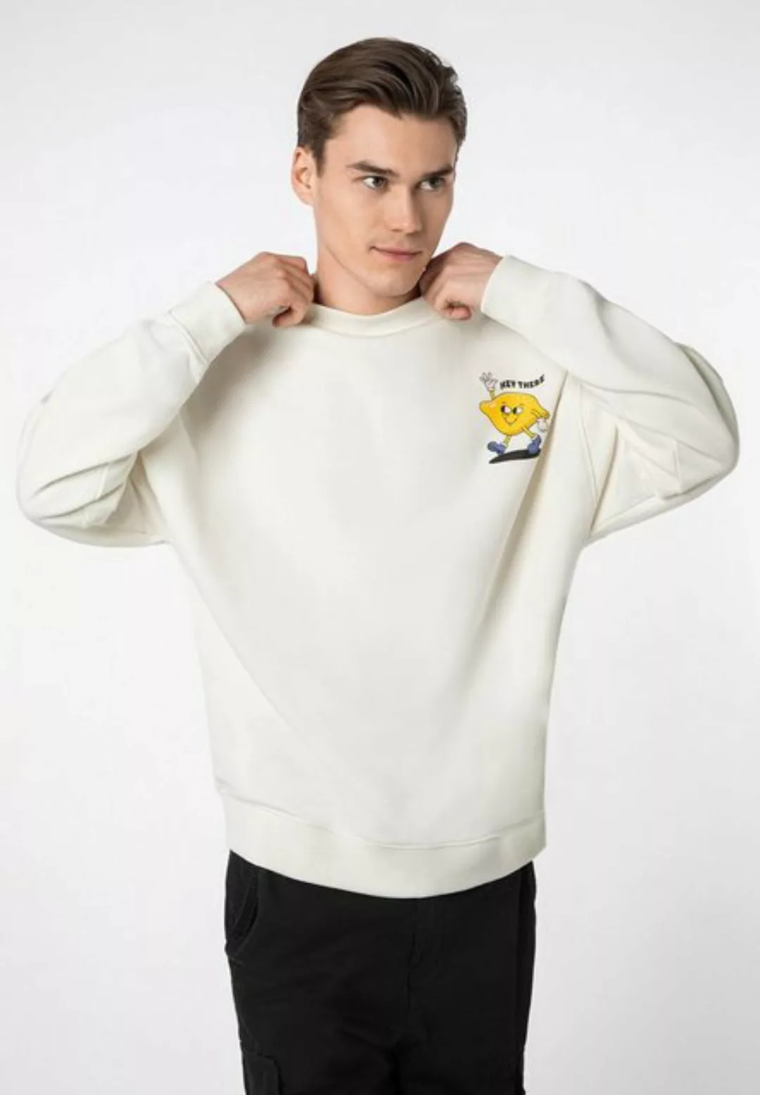 SUBLEVEL Sweatshirt Sweatshirt Oversize mit Backprint günstig online kaufen