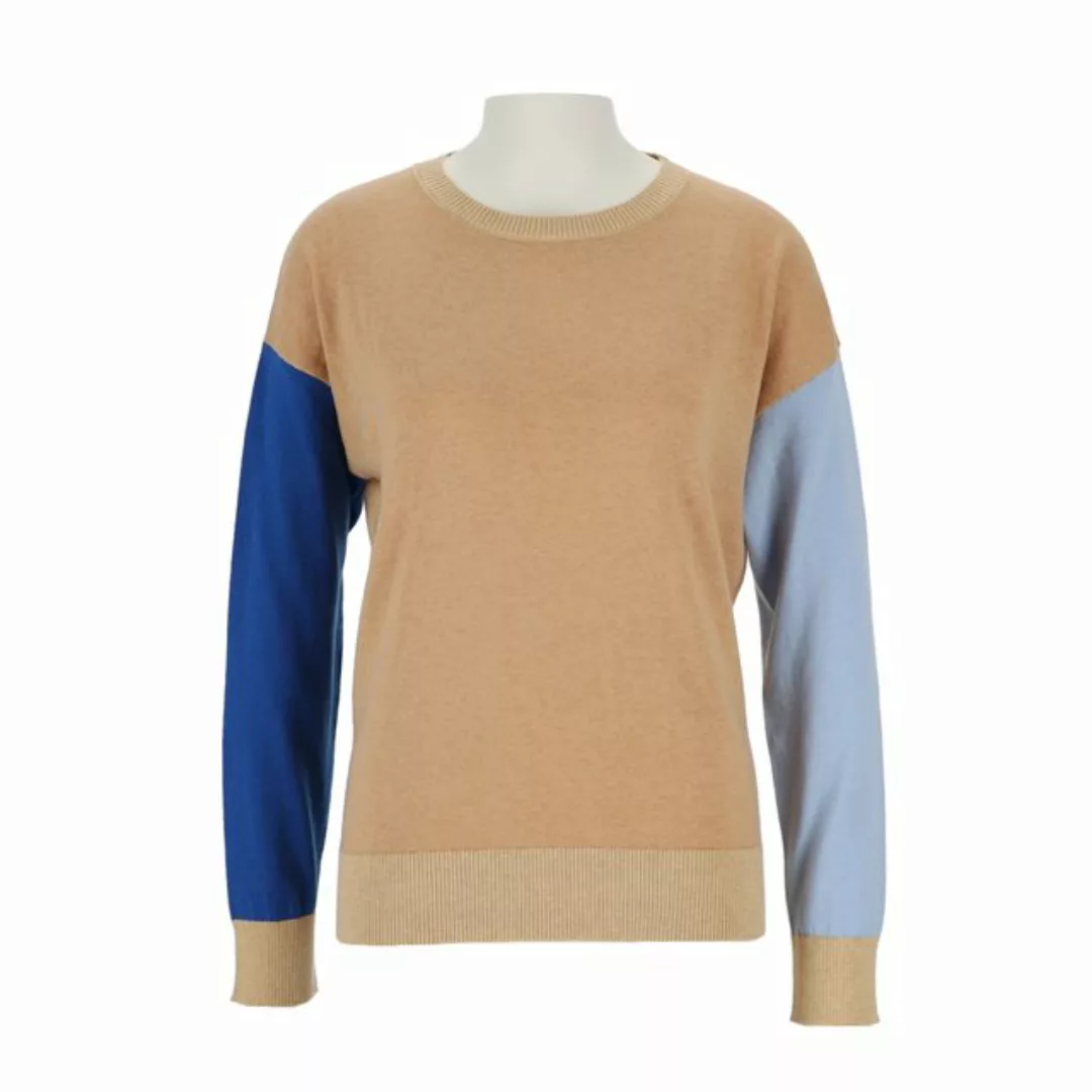 halsüberkopf Accessoires Strickpullover Color Block aus hochwertigem Baumwo günstig online kaufen