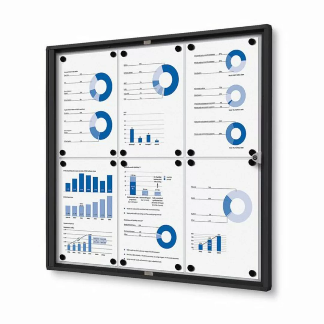 Showdown Displays Hängevitrine Economy SCXS - 6x DIN A4 - Aluminium - Schwa günstig online kaufen